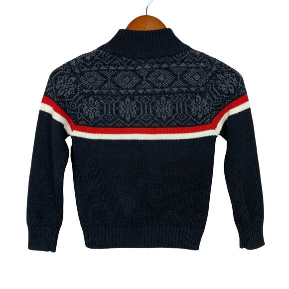 Peek Sweater Grey Black Pullover Wool Blend Boys M 6-7 - Picture 3 of 5